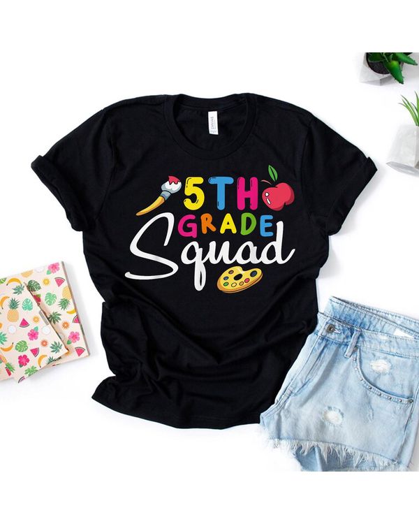 5th Grade Squad Fifth Teacher Student Team Back To School Tee Shirt